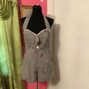 Gingham romper